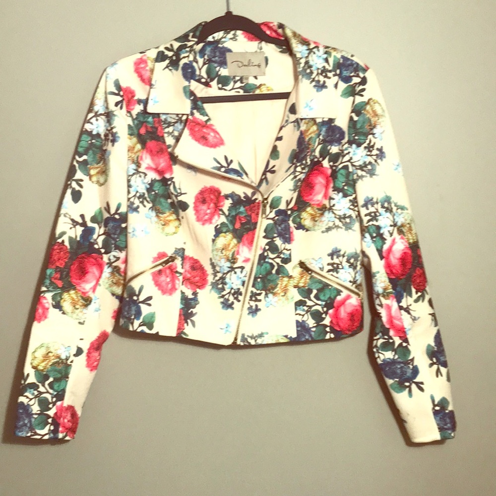Darling Floral Moto Jacket